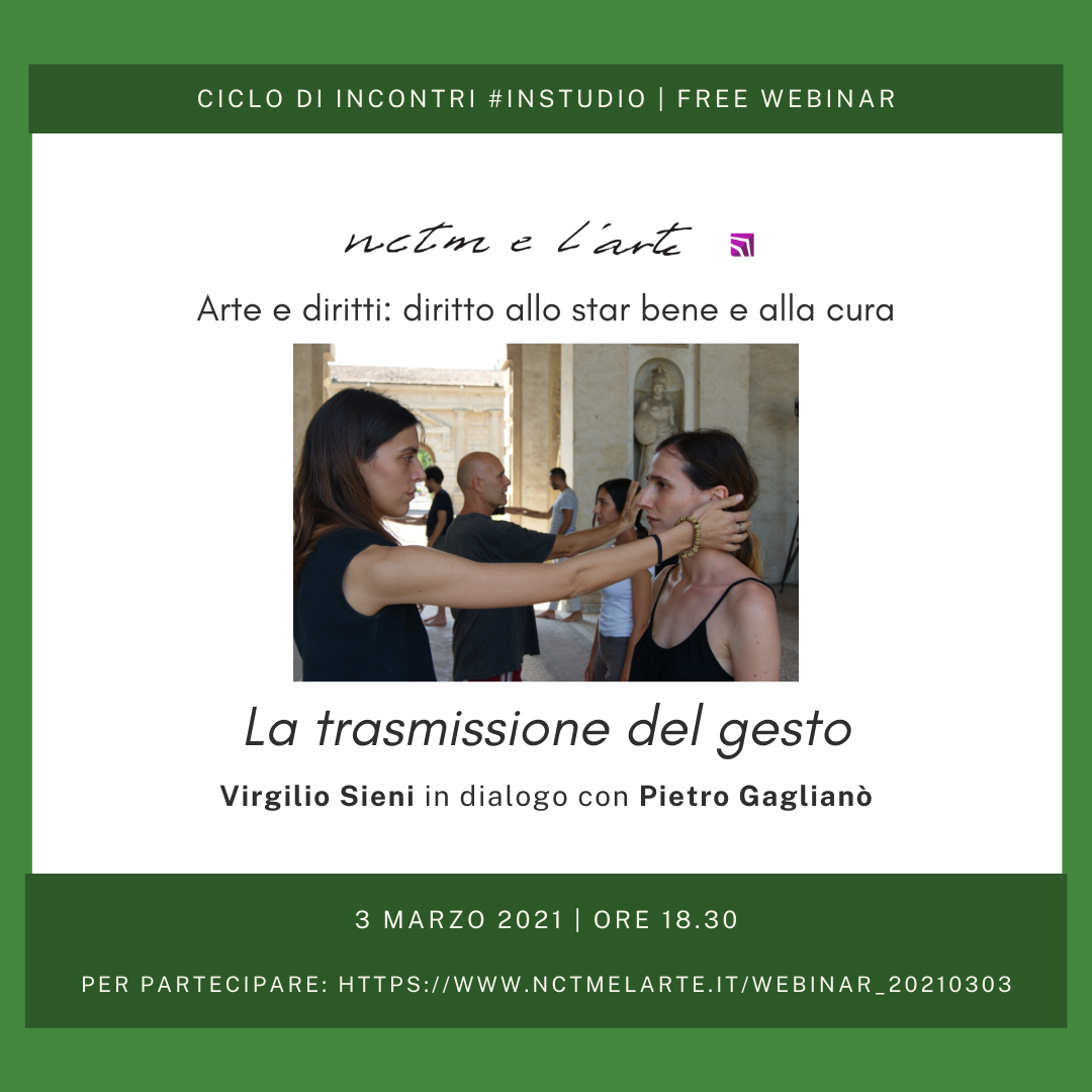 La trasmissione del gesto – cartolina